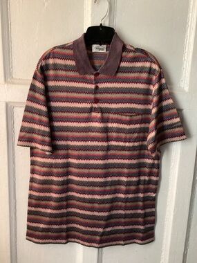Missoni Sport Striped Zigzag Polo